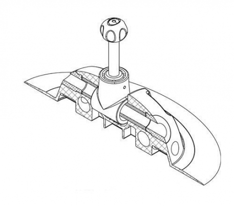 Уключина элипсная велика Borika