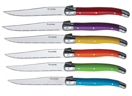 Набор из 6 кухонных ножей Baladeo Laguiole Steak Knives Flower