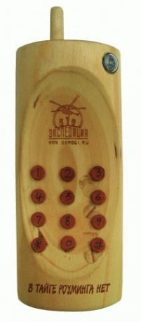 Деревянный мобильный телефон-открывалка Expedition "В тайге роуминга нет"