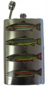 Фляжка металлическая "Рыбы"