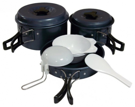 Набор посуды Tramp алюминиевый с антипригарным покрытием на 2-3 персоны