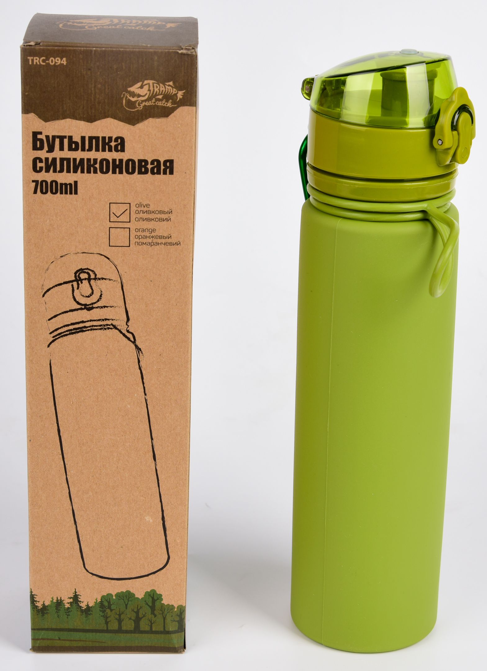Пляшка силіконова Tramp 0,7 л - TRC-094 - фото 6