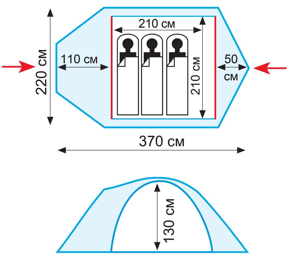 Палатка Tramp Lair 3 v2 - UTRT-039 - фото 2