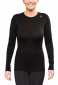 Термофутболка дружин. Aclima LightWool Shirt Crew Neck Woman JetBlack L - 121101001-06 - фото 4