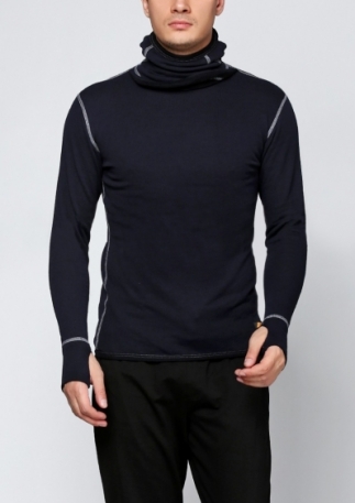 Вогнестійке худі Aclima Work X-Warm Hood Sweater DarkNavy XXL