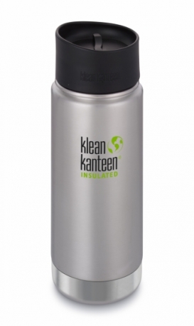 Термофляга Klean Kanteen Wide Vacuum Insulated Cafe Cap Brushed Stainless 473 ml