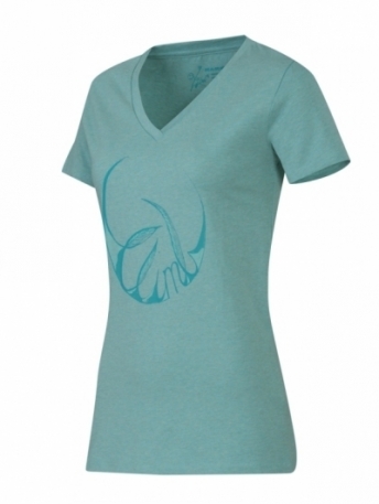 Футболка дружин. Mammut ZEPHIRA T-?SHIRT WOMEN fiji melange, S