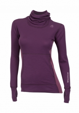 Худи жен. Aclima WarmWool Hood Sweater Woman Grape Wine/Damson XS