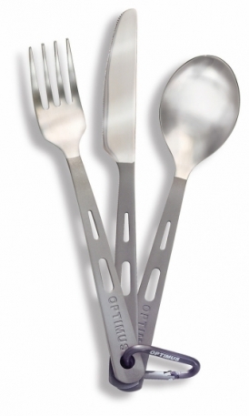 Набір столових приладів Optimus Titanium 3-Piece Cutlery Set