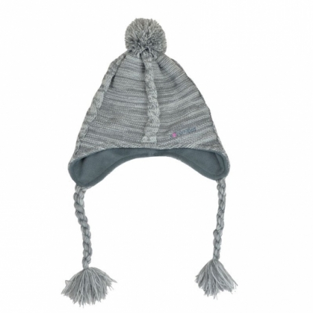 Непродуваемая шапка Extremities Cable Knit Took Grey Marl one size