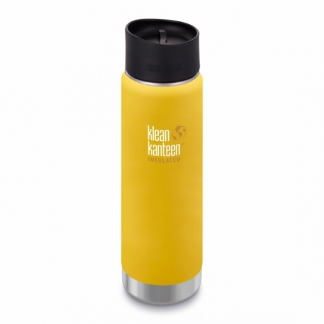 Термофляга Klean Kanteen Wide Vacuum Insulated Cafe Cap Lemon Curry (matt) 592 ml
