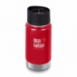 Термофляга Klean Kanteen Wide Vacuum Insulated Cafe Cap Mineral Red 355 ml - 1003314 - фото 1