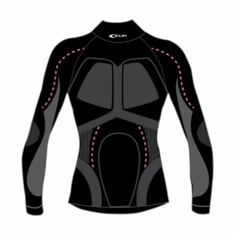 Термофутболка чоловік. Accapi X-Country Long Sleeve Shirt High Neck Man 999 black M/L