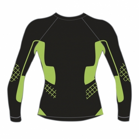 Термофутболка дет. Accapi Polar Bear Long Sleeve Shirt Junior 909 black/lime 90–110 см