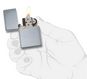 Запальничка Zippo Brushed Chrome Vintage with Slashes - 230 - фото 4