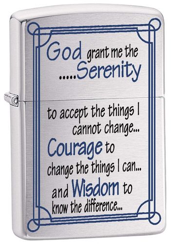 Зажигалка Zippo Serenity Prayer - 24355 - фото 1