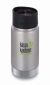 Термофляга Klean Kanteen Wide Vacuum Insulated Cafe Cap Brushed Stainless 355 ml - фото 1