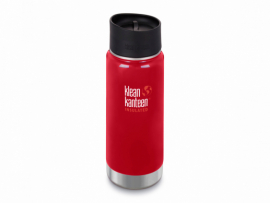 Термофляга Klean Kanteen Wide Vacuum Insulated Cafe Cap Mineral Red 473 ml