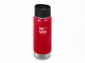 Термофляга Klean Kanteen Wide Vacuum Insulated Cafe Cap Mineral Red 473 ml - 1003324 - фото 1