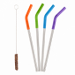 Набор стальных трубочек Klean Kanteen 5 Piece Straw Set Multi Colored - 1002751 - фото 1