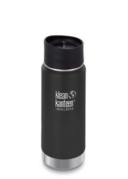 Термофляга Klean Kanteen Wide Vacuum Insulated Cafe Cap Shale Black (matt) 473 ml