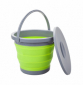 Ведро складное с крышкой Summit Pop Bucket With Lid Lime/Grey 5 л - 666045G - фото 1