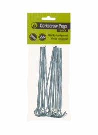 Колышки для палатки винтовые Summit Corkscrew Pegs 10 шт.