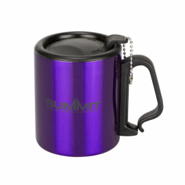 Термокружка Summit Double Walled Mug Clip Handle с крышкой фиолетовая 300 мл