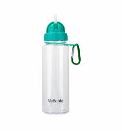 Спортивна пляшка для води Summit MyBento Bottle With Flip Straw зелена 700 мл