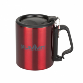 Термокружка Summit Double Walled Mug Clip Handle с крышкой красная 300 мл