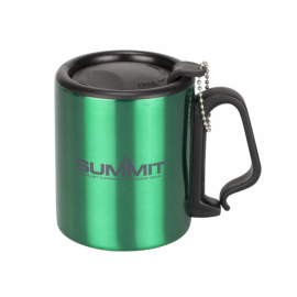 Термокухоль Summit Double Walled Mug Clip Handle з кришкою зелена 300 мл