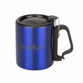 Термокружка Summit Double Walled Mug Clip Handle с крышкой синяя 300 мл