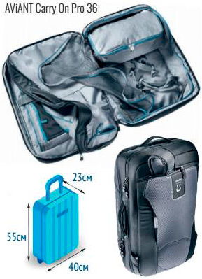  Рюкзаки Deuter AViANT Carry On 