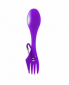 Ложка-вилка с карабином Summit Quattro Space Saving Cutlery Set Фиолетовая -  - фото 1