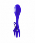 Ложка-виделка з карабіном Summit Quattro Space Saving Cutlery Set Синя -  - фото 1