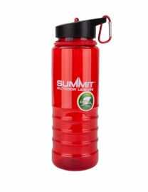 Пляшка Summit Water Bottle Tritan з соломинкою і карабіном червона 700 мл