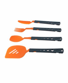 Набір столових приладів з лопаткою Summit 4PC Cutlery & Spatula Set Orange (4 предмета)