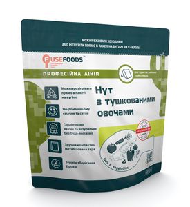 Готовое блюдо Нут с тушеными овощами Fuse Foods