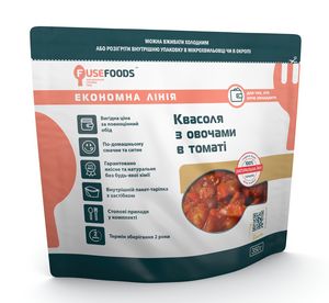 Готова страва Квасоля з овочами в томаті Fuse Foods