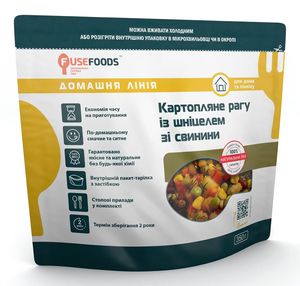 Готова страва Картопляне рагу з шніцелем зі свинини Fuse Foods