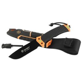 Ніж Ganzo G8012V2-OR помаранчевий (G8012V2-OR) з паракордом