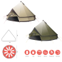 Намет Grand Canyon Indiana 10 Capulet Olive (330013) - DAS302051 - фото 4