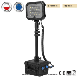 Прожектор професійний Mactronic Monster Light Mini (18 000 Lm) Recharg (PFL0151-E)